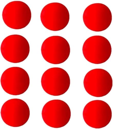 Junfamilee 10 Stück rote magische Schwammbälle, Fingerball, Nahaufnahmen, magische Requisiten, klassische Komödie, Trick-Requisiten, Kits und Zubehör, Neuheit und Gag (3,5 cm) von Junfamilee