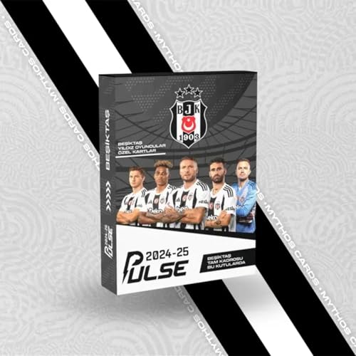 Beşiktaş 2024/2025 Fußballkarten – Offizielles Pulse Sammelkarten-Set (12 Stück) von Jungengel