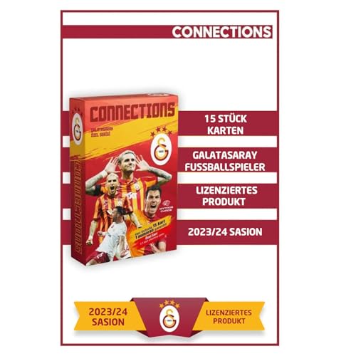 Galatasaray 23/24 Meister-Saison Offiziell Lizenzierte Limitierte Fußball-Sammelkarten – 15-teiliges Kollektion-Set von Jungengel