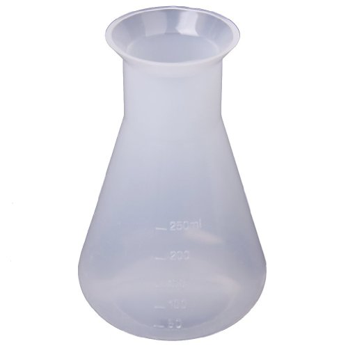 Junguluy Kunststoff Transparent Labor chemische Erlenmeyerkolben Behaelter Flasche - 250ml von Junguluy