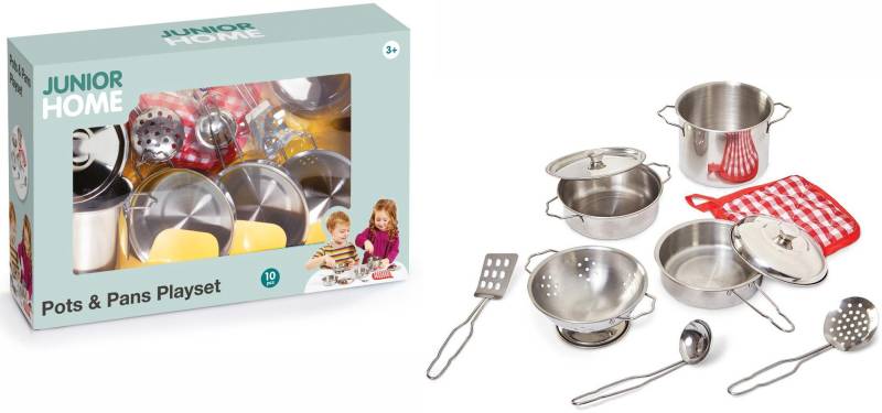 Junior Home Spielset Töpfe &  Pfannen 10 Teile von Junior Home