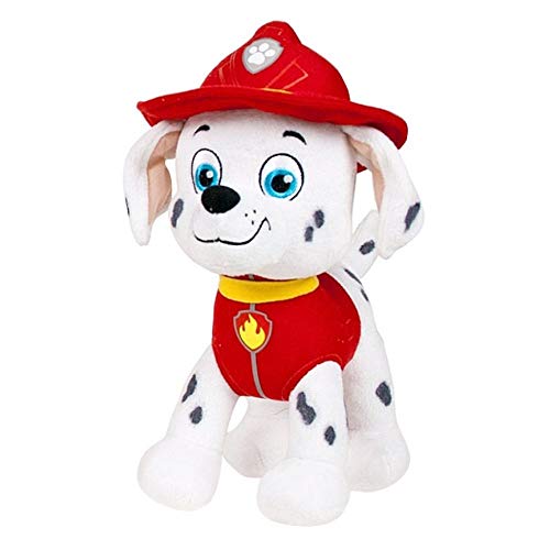 JuniorToys Design für Paw Patrol Plüschtier 28cm Helfer auf Vier Pfoten als kuschelige Plüschhunde (Marshall Dalmatiner Feuerwehr) von Color Baby