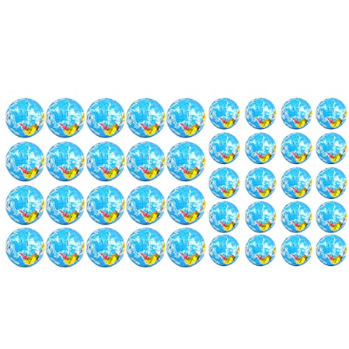 Junterone 40 StüCk Globe Stress Ball World Earth StressbäLle, 3 2,5 Mini-Schaumstoff-StressbäLle für Erwachsene Teenager FingerüBungen von Junterone