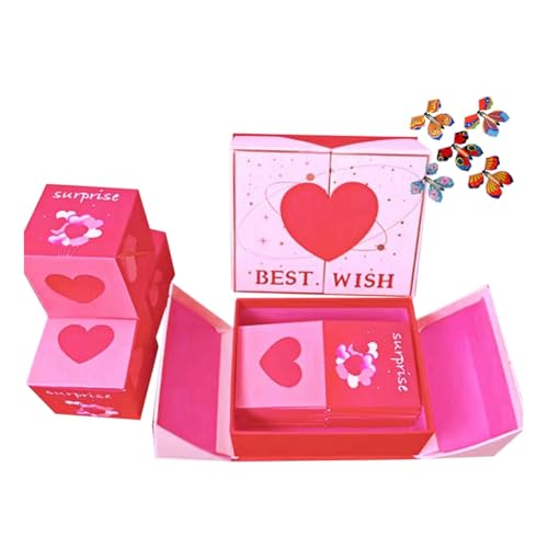 Junterone Modisches Überraschungs-Geschenkbox-Set, Personalisierte Geschenktüte, Geburtstagsgeschenk, Valentinstagsgeschenk, Springender Roter Umschlag B Junterone Modisches Überraschungs-Geschenkbox-Set, Personalisierte Geschenktüte, Geburtstagsgeschenk, Valentinstagsgeschenk, Springender Roter Umschlag B von Junterone