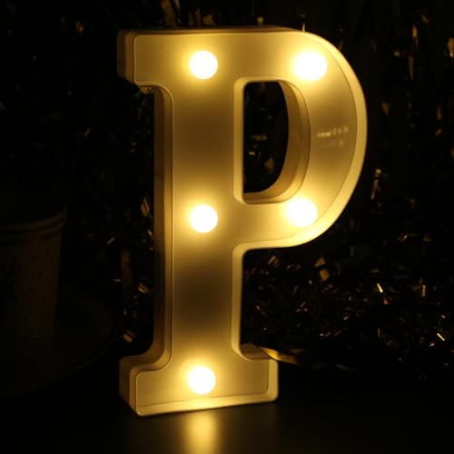 LED-Festzeltschild, leuchtende Buchstaben, Alphabet-Buchstaben-Schild, batteriebetriebene LED-Buchstabenlichter für Nachtlicht, Hochzeit, Geburtstag, Party, Weihnachten oder Heimdekoration (Buchstabe von JunyRuny