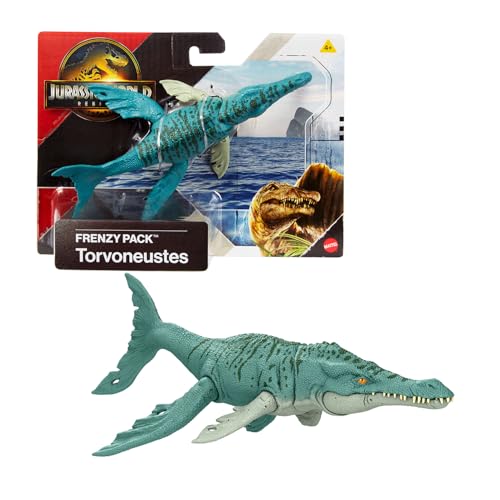 Jurassic World Rebirth – Frenzy Pack – Figur mit Gelenken, 15 cm Torvoneustes Jurassic World Rebirth – Frenzy Pack – Figur mit Gelenken, 15 cm Torvoneustes von Jurassic Park