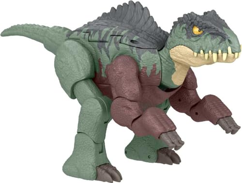 Mattel JURASSIC WORLD Fierce Changer Massive Stretch - Giganotosaurus und Nasutoceratops im 2-in-1 Dinosaurier Verwandlungsspielzeug, ab 6 Jahren, HPD34 von Mattel