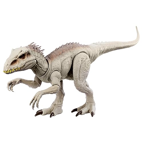 JURASSIC WORLD Indominus Rex - Interaktives Dinosaurier-Spielzeug mit Tarnfunktion und Kampfmodus, für Kinder ab 4 Jahren, HNT64 von Mattel