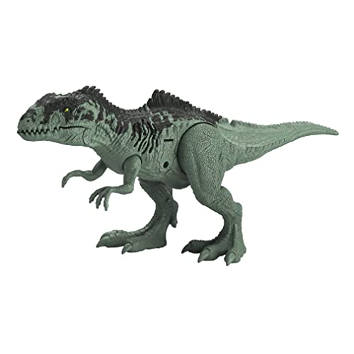 Jurassic World 30,5 cm große Dinosaurier-Figur, Strike & Chomp Action, Geräusche, bewegliche Gelenke, tolles Geschenk für Kinder ab 4 Jahren von Mattel