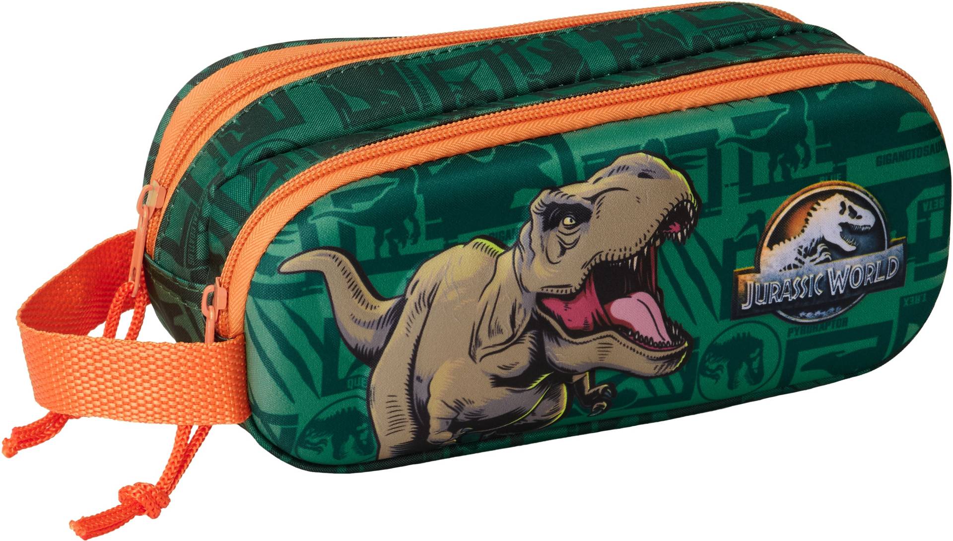 Jurassic World 3D Doppel-Federmäppchen, Grün Jurassic World 3D Doppel-Federmäppchen, Grün von Jurassic World