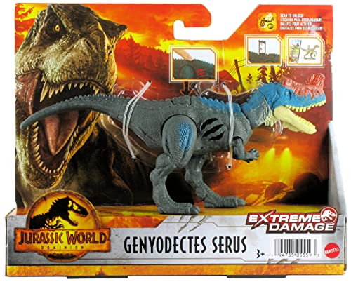 Jurassic World Dominion Extreme Damage Genyodectes Serus Dinosaurier Actionfigur von Jurassic World