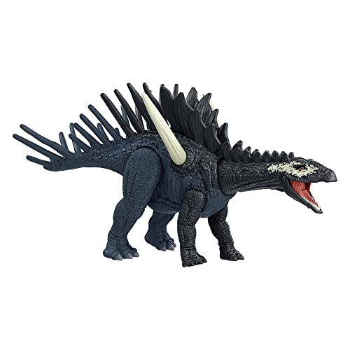 Jurassic World Dominion HDX23 - Dinosaurier Flauschige Tiere - Gelenkter Dinosaurier 18 cm Neuheit Pack Bestial - Dinosaurier Spielzeug für Kinder - Mehrfarbig Grün von Jurassic World