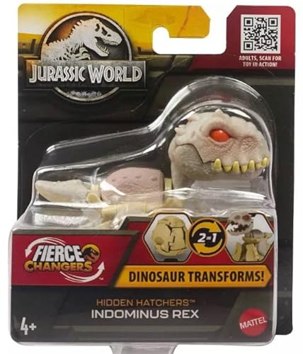 Jurassic World Fierce Changers Hidden Hatchers Dinosaurier verwandelt 2 in 1 (Indominus Rex) von Jurassic World