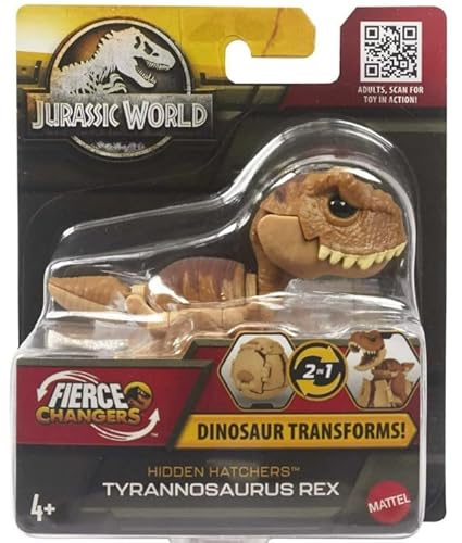 Jurassic World Fierce Changers Hidden Hatchers Dinosaurier verwandelt 2 in 1 (Tyrannosaurus Rex) von Jurassic World