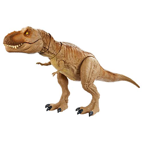 Jurassic World GJT60 - Brüllender Kampfaction T-Rex, Dinosaurier-Actionfigur, beweglich und mit realistischen Geräuschen, Dinosaurier Spielzeug für Kinder ab 4 Jahren von Jurassic World