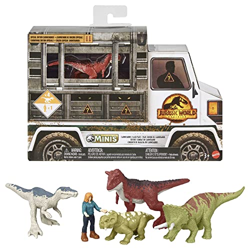 Jurassic World GWP72 - Dominion Mini-Figuren 5er Themen-Pack zum Film, freistehende Figuren mit authentischem Design, Sammlergeschenk für 3 Jahre und älter von Jurassic World