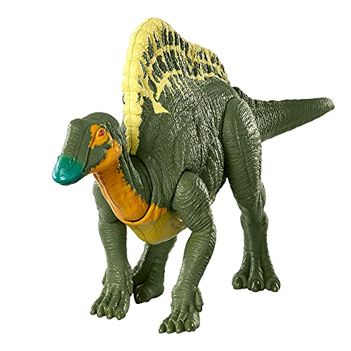 Jurassic World HBX38 - Brüllattacke Ouranosaurus Camp Cretaceous Dinosaurierfigur mit beweglichen Gelenken, Dinosaurier Spielzeug ab 4 Jahren von Jurassic World