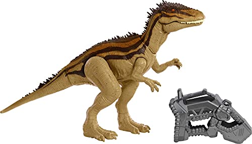 Jurassic World HBX39 - MEGA-Zerstörer Carcharodontosaurus Dinosaurierfigur mit beweglichen Gelenken, Dinosaurier Spielzeug ab 4 Jahren von Mattel