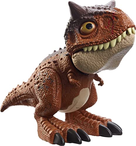 Jurassic World HBY85 - Beißangriff Carnotaurus Toro-Dinosaurier-Actionfigur, Dinosaurier Spielzeug ab 4 Jahren von Jurassic World