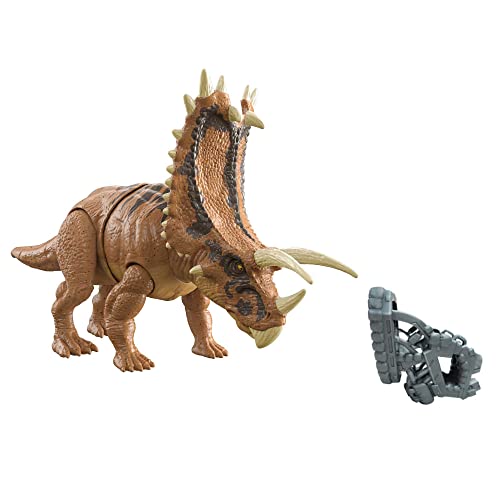 Jurassic World HCM05 - Mega-Zerstörer Dinosaurier-Actionfigur Pentaceratops, Dinosaurier Spielzeug für Kinder ab 4 Jahren von Jurassic World