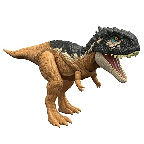 Jurassic World HDX37 - „Ein neues Zeitalter“ Roar Strikers Dinosaurier-Actionfigur mit Brüllgeräuschen & saurierspezifischer Angriffsbewegung, mittelgroß, Dinosaurier Spielzeug für Kinder ab 4 Jahren von Jurassic World