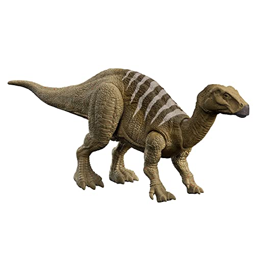 Jurassic World HDX41 - Roar Strikers Iguanodon Dinosaurier-Actionfigur mit Angriffsbewegung und Geräuschen, Spielzeug mit physischem und digitalem Spielspaß, Dinosaurier Spielzeug ab 4 Jahren Jurassic World HDX41 - Roar Strikers Iguanodon Dinosaurier-Actionfigur mit Angriffsbewegung und Geräuschen, Spielzeug mit physischem und digitalem Spielspaß, Dinosaurier Spielzeug ab 4 Jahren von Mattel