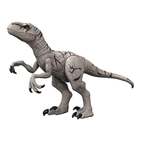Jurassic World HFR09 - "Dominion: Ein neues Zeitalter" Riesendino Atrociraptor Actionfigur, extragroßes, bewegliche Gelenke und Fressfunktion, Dinosaurier Spielzeug ab 4 Jahren von Mattel