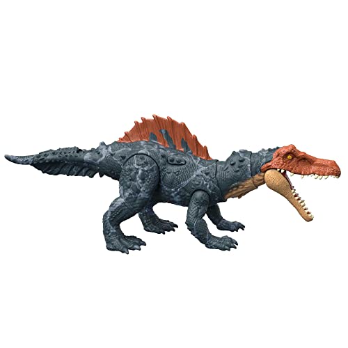 Mattel Jurassic World: Ein neues Zeitalter Massive Action Siamosaurus Dinosaurierfigur, Angriffsbewegung und Beißfunktion, Reihe verschiedener Bewegungen, physischer und digitaler Spielspaß HDX51 von Mattel