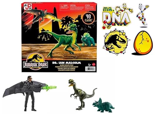 Jurassic World Park 93' Classic mit Bonus-Aufkleber (Dr. Ian Malcom - Glider Escape Pack) von Jurassic World