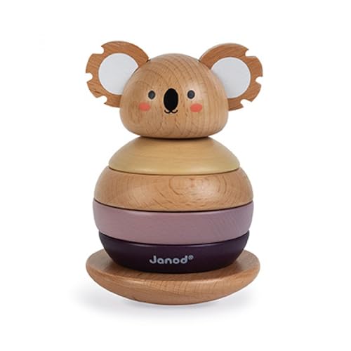 Janod - Stapelbarer „Stehaufkoala“ aus Holz - Baby- und Kleinkindspielzeug - Entwicklung von Motorik und Handhabung - Partnerschaft mit dem WWF - FSC-zertifiziert - Ab 1 Jahr, J08601 Janod - Stapelbarer „Stehaufkoala“ aus Holz - Baby- und Kleinkindspielzeug - Entwicklung von Motorik und Handhabung - Partnerschaft mit dem WWF - FSC-zertifiziert - Ab 1 Jahr, J08601 von Janod