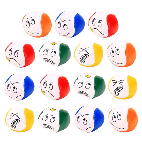 JurciCat 15 Stück Jonglierball Set Kreative Lustige Jonglierbälle Kinder Langlebige Und Weiche Jonglierbälle Für Jungen Mädchen Und Erwachsene Pädagogische Jonglierbälle von JurciCat