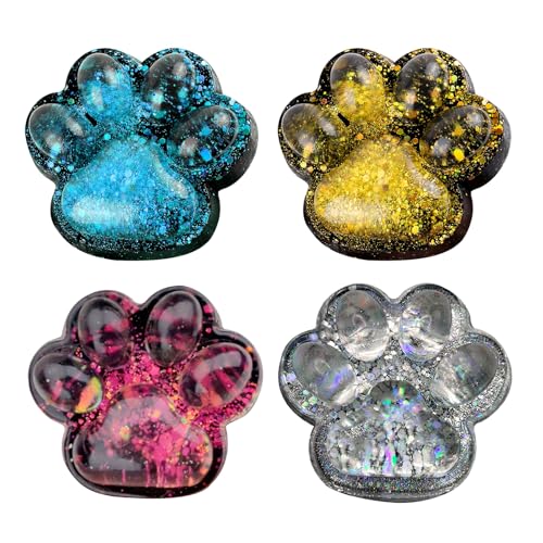 JurciCat 4 Pcs Taba Squishy Squishy Pfote Katzenpfoten Fufu Squishy Pfoten Squishy Squishy Katze Anti Stress Spielzeug Cat Paw Squishy Mit Bällen Lustig Anti Stress Und Angst Relief（B） von JurciCat