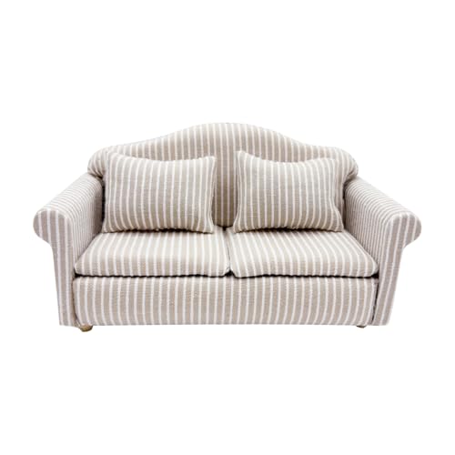 JurciCat Miniatur Sofa Couch Puppenhaus zubehör Holz Puppenhaus Möbel Miniatur Zubehör(B) von JurciCat
