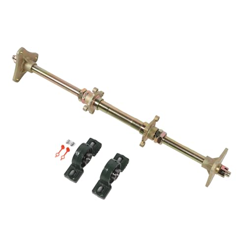 Go-Kart-Hinterachs-Kit, Naben, Stoßfest, 24-Zoll-Hinterrad-Achsenwelle, Langlebige Befestigungshalterungen, Robust für Quads Go-Kart-Hinterachs-Kit, Naben, Stoßfest, 24-Zoll-Hinterrad-Achsenwelle, Langlebige Befestigungshalterungen, Robust für Quads von Juroupi