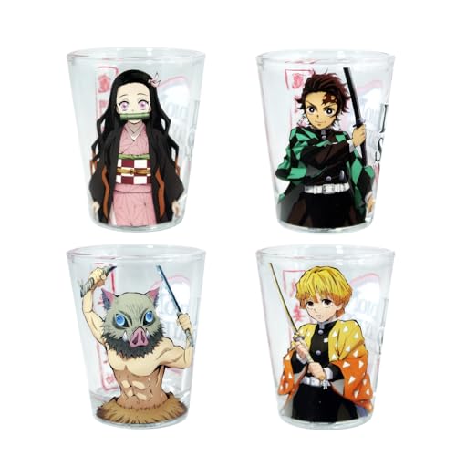 JUST FUNKY Set 4 CHUPITO -Größe Gefäße Dämon Slayer 57ml JUST FUNKY Set 4 CHUPITO -Größe Gefäße Dämon Slayer 57ml von Just Funky