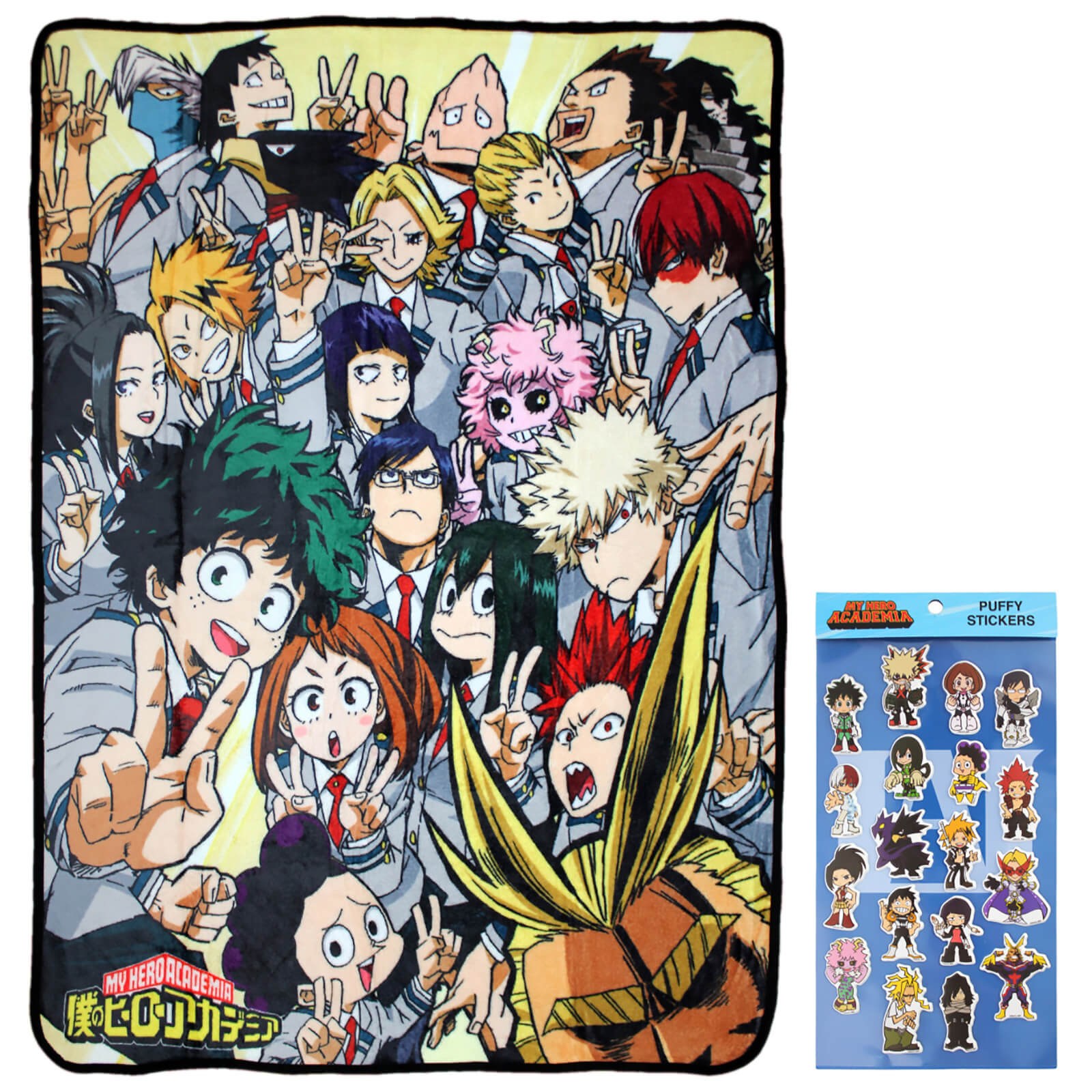 My Hero Academia Class 1-A Group Blanket with Chibi Puffy Sticker Sheet My Hero Academia Class 1-A Group Blanket with Chibi Puffy Sticker Sheet von Just Funky