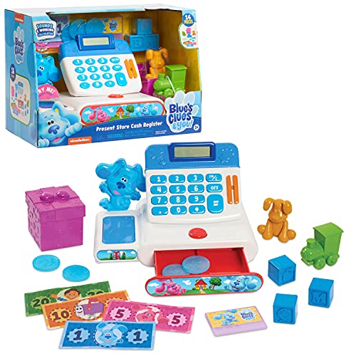 Blue's Clues & You! Present Store Cash Register, 14-teiliges Pretend Play Set with Lights and Sounds, Kids Toys for Ages 3 Up by Just Play von Just Play