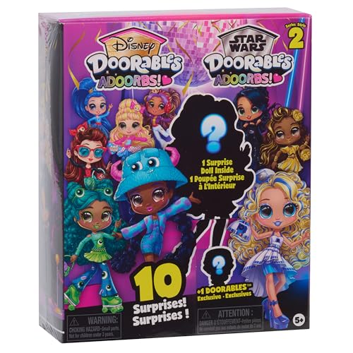 Disney Doorables Adoorbs-Sammlerpuppen mit Zubehör (Serie 2), 14 cm große, bewegliche Fashion-Puppe, Kinderspielzeug ab 5 Jahren von Just Play von Just Play