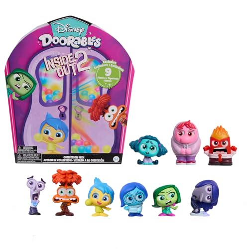 Disney Doorables Alles Steht Kopf 2 Collection Peek, 9 Exklusive 3,8 cm große Sammelfiguren, Kinderspielzeug ab 5 Jahren von Just Play von Just Play