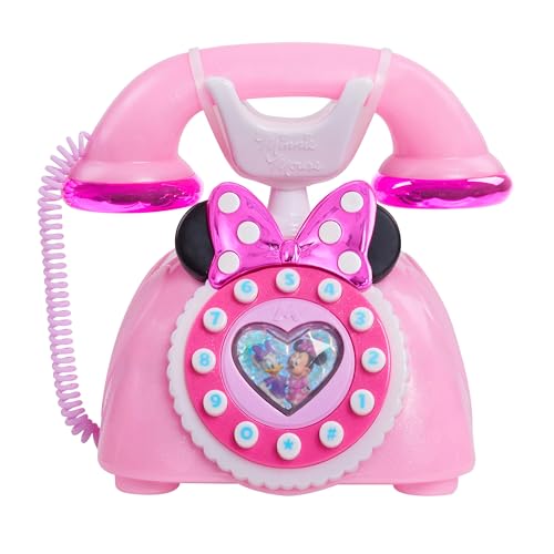 Disney Junior Minnie Mouse Ring Me Spieltelefon, Wählscheibe, Lichter- und Soundeffekte, Kinderspielzeug ab 3 Jahren von Just Play von Just Play