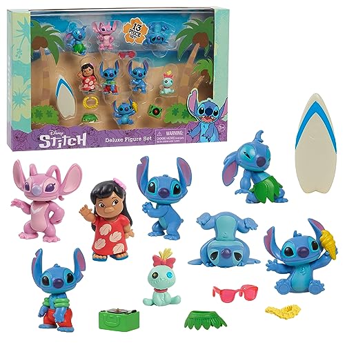 Stitch 46259 Disney’s Lilo Disneys Deluxe Figurenset, Blau, 24.13 von Just Play