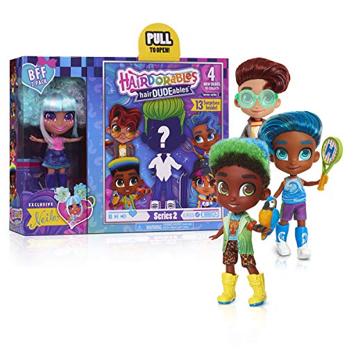 Just Play JP Hairdorables JPL23775 Flair Hairdorables HairDudeAbles BFF Pack Sortiment, Serie 2, Mehrfarbig Just Play JP Hairdorables JPL23775 Flair Hairdorables HairDudeAbles BFF Pack Sortiment, Serie 2, Mehrfarbig von Just Play