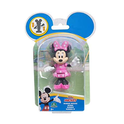 Just Play Disney Junior Mickey Mouse bewegliche Sammelfigur 1-Pack Minnie Mouse 5cm, ab 3 Jahren von Just Play