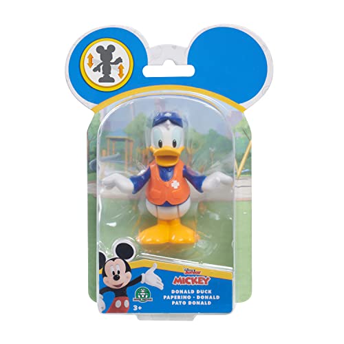 Just Play Disney Junior Mickey Mouse bewegliche Sammelfigur 1-Pack Sanitäter Donald 5cm, ab 3 Jahren von Just Play