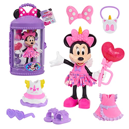 Just Play Minnie Mouse Fashion Doll Puppe with Case Unicorn von Just Play