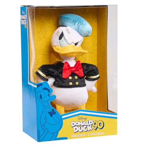 Just Play Disney Classics Donald Duck 90th Anniversary 35,6 cm Collector Plush Stuffed Animal, Duck, White, Kids Toys for Ages 2 Up von Just Play