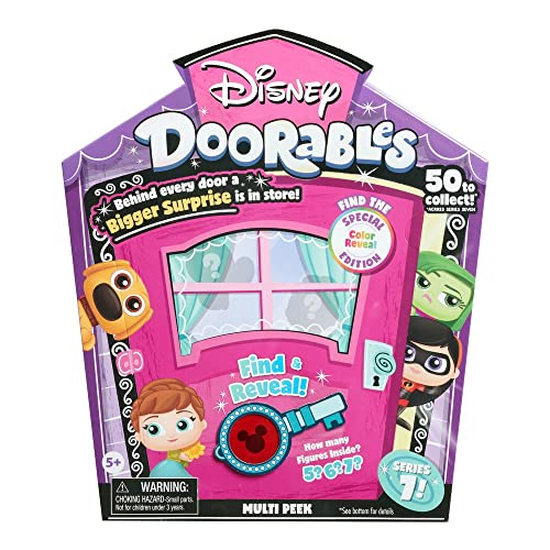 Just Play Disney Doorables Peek Serie 7 mit Special Edition Color Reveal Charakteren, enthält 5, 6 oder 7 Minifiguren zum Sammeln, Stile können variieren, Kinderspielzeug ab 5 Jahren, mehrfarbig Just Play Disney Doorables Peek Serie 7 mit Special Edition Color Reveal Charakteren, enthält 5, 6 oder 7 Minifiguren zum Sammeln, Stile können variieren, Kinderspielzeug ab 5 Jahren, mehrfarbig von Just Play
