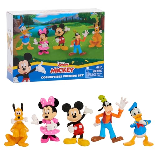 Just Play Disney Junior Mickey Mouse-Sammelfiguren-Set, 5er-Pack, 7,6 cm große Sammelfiguren, Kinderspielzeug ab 3 Jahren von Just Play