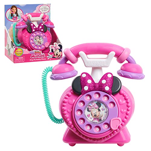Disney Junior Minnie Mouse Ring Me Rotary Pretend Play Phone, Lights and Sounds von Just Play