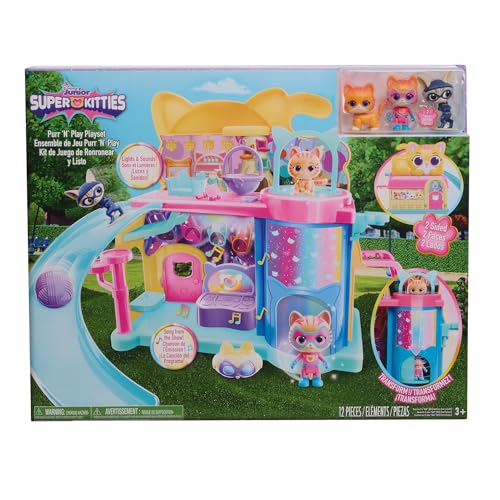 Just Play Disney Junior SuperKitties Purr ‘N’ Play-Spielset, 51 cm groß, mit Licht- und Soundeffekten, 10-teilig, Kinderspielzeug ab 3 Jahren Just Play Disney Junior SuperKitties Purr ‘N’ Play-Spielset, 51 cm groß, mit Licht- und Soundeffekten, 10-teilig, Kinderspielzeug ab 3 Jahren von Just Play